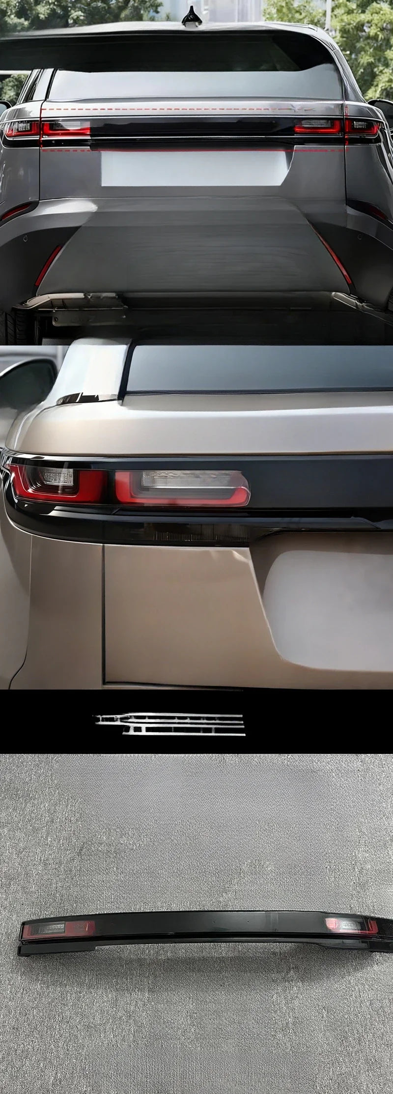 Suitable Range Rover Velar 17-23 Tail Light Assembly LED Through Side Marker Turn Signal Brake
