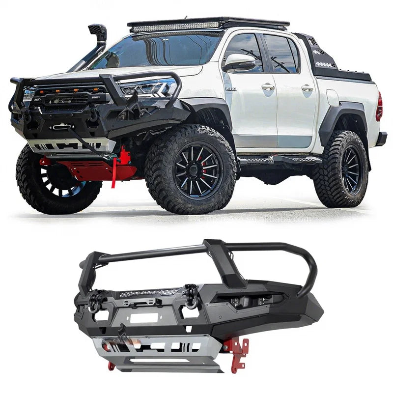 High Quality 4x4 Off-Road Steel Bull Bar Front And Rear Bumper Fits HILUX REVO ROCCO ROGUE CRUISER