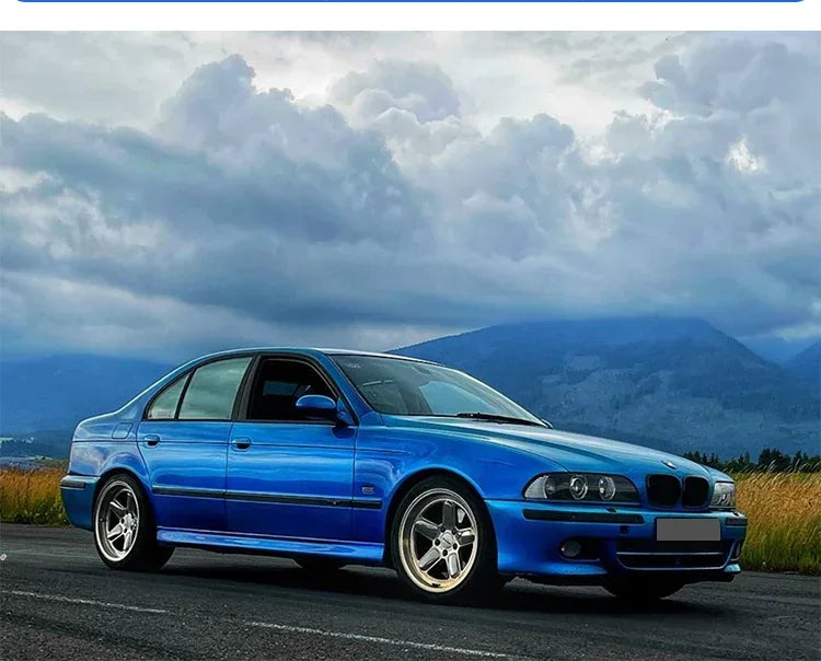 Front Bumper Lower Kidney Inside Grills Ventilation M Style Chrome Design Grille Facelift For BMW 5 Series E39 1997 -2003 LCI
