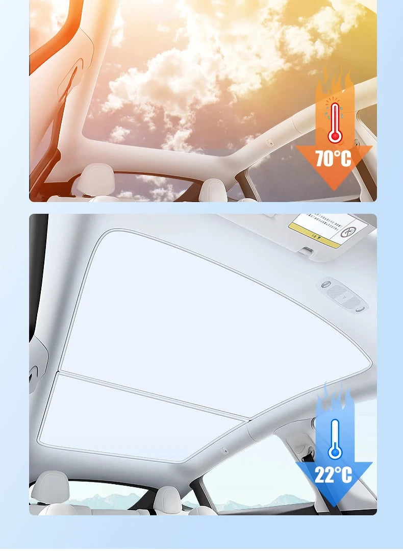 For BYD Denza B5 Formula Leopard 5 Suede Fabric Sunroof Sunshade, UV Protection Heat Insulation Electrostatic Adsorption