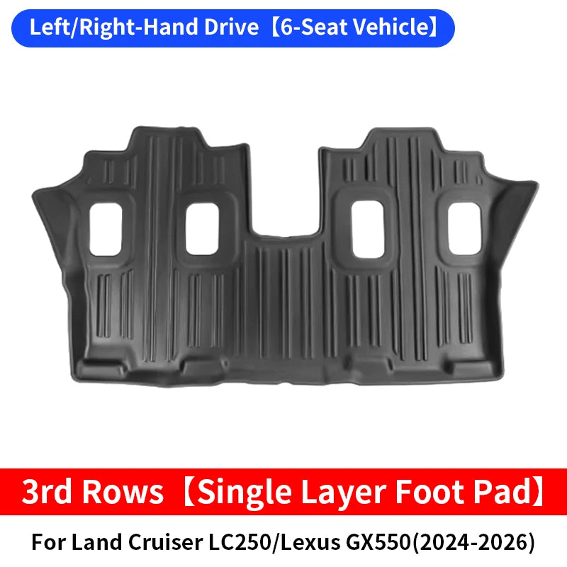 For 2024-2026 Toyota Land Cruiser Lc250, Lexus Gx550 Special Car Foot Mat Tail Box Mat Internal Upgraded Accessories