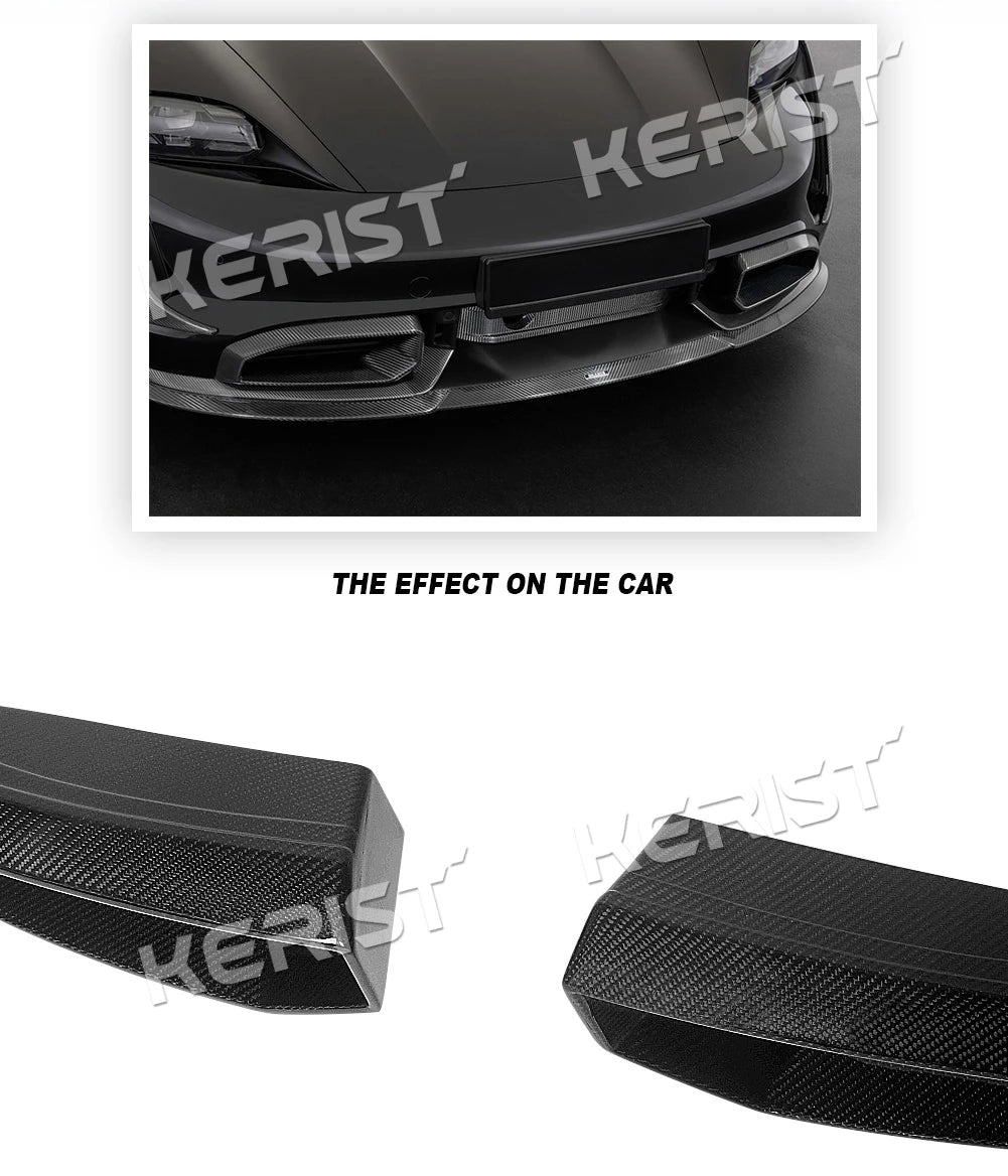 For Porsche Taycan RWD 4S Turbo S rear lip / trunk 2019-up Carbon fiber Body Kits Front Lip Rear Spoiler Side Skirts Diffuser