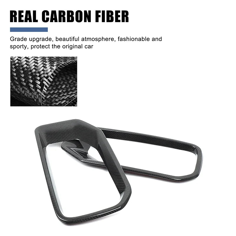 Real Carbon Fiber Car Front Bumper Both Sides Air Intake Frame Trim For Mercedes Benz G Class W463 W465 G63 2025 Car Accessories