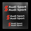 6Pc Car Brake Caliper Sticker High Temperature Waterproof Decal for Audi S3 S5 S1 S4 S2 S6 RS3 RS4 RS5 RS6 RS8 B8 B6 TT A3 A4 A5