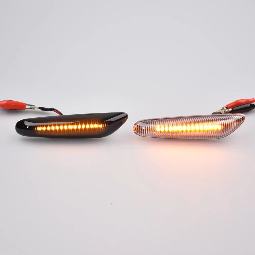Sequential Flashing LED Turn Signal Side Marker Light For BMW E60 E61 E90 E91 E87 E81 E83 E84 E88 E92 E93 E82 E46 1 3 5 Series