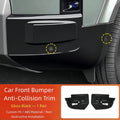 Car Gloss Black Front Bumper Corner Guard Cover Fit for BYD Leopard 7 Titanium 7 Modified Car Front Bumper Anti-Collision Trim
