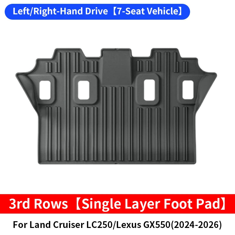 For 2024-2026 Toyota Land Cruiser Lc250, Lexus Gx550 Special Car Foot Mat Tail Box Mat Internal Upgraded Accessories