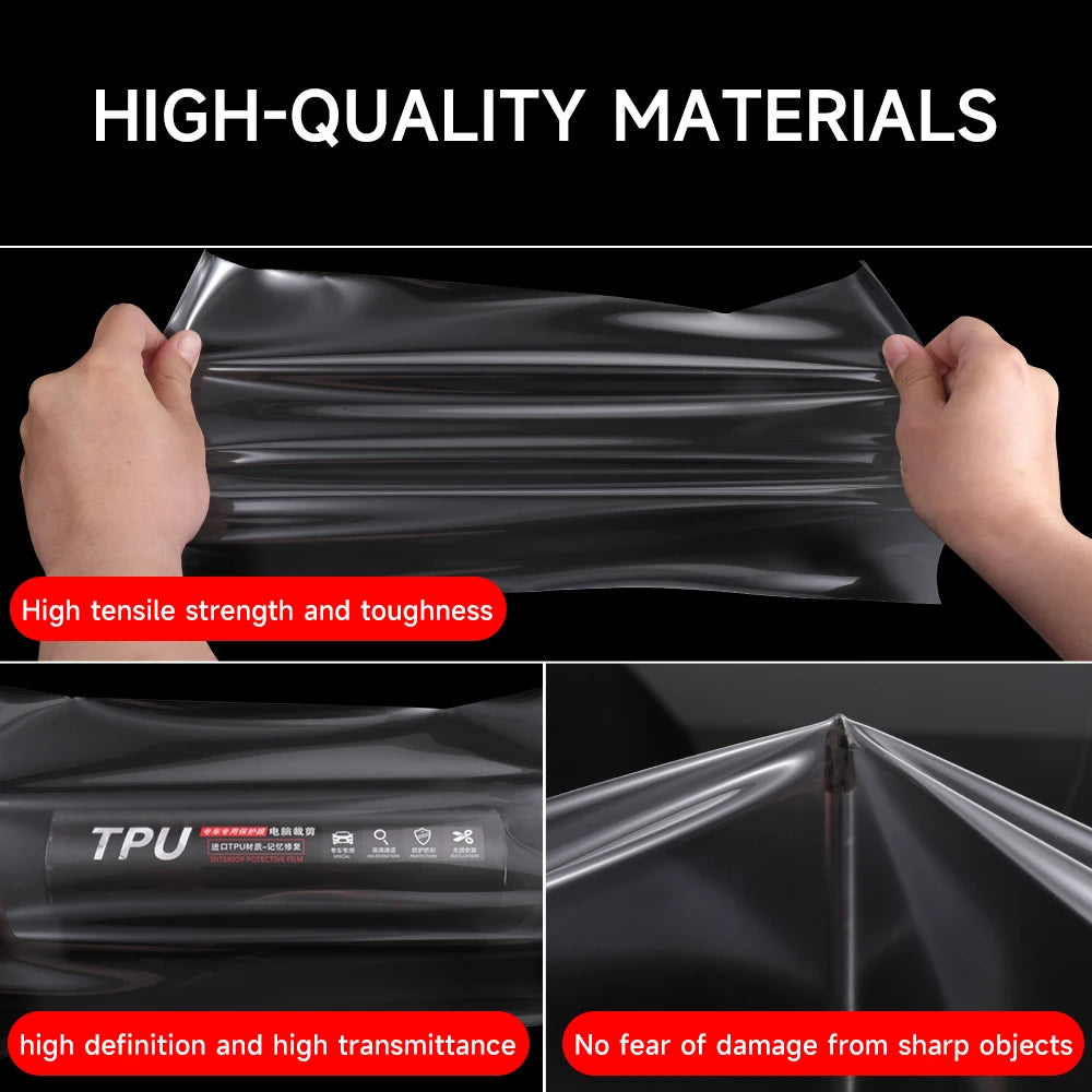 For Nissan Patrol Armada 2025 2026 PPF Protection Film Transparent TPU LCD Navigation Gear Panel Center Console Car Accessories