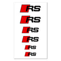 6Pcs PVC Car Brake Caliper Sticker Heat Resistant Decals Auto Accessories for Audi S Line A1 A3 A4 A6 A7 Q3 Q5 Q7 RS3 RS4 S3 S4