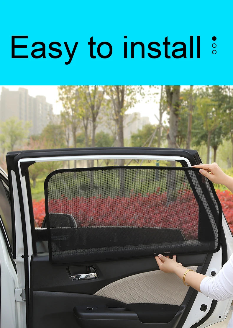 For Nissan PATROL Y62 2010-2025 Car Window SunShade UV Protection Auto Curtain Sun Shade Visor Net Mesh