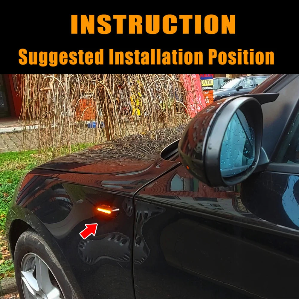 High Quality Dynamic LED Fender Light Side Marker For BMW E60 E61 E90 E91 E87 E81 E83 E84 E88 E92 E93 E82 E46 1 3 5