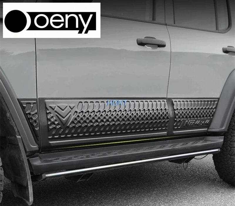Fit For GWM Tank 300 2021 + Car Style Door Side Skirt Edge Kick Plate Anti Scratch Guard Body Trim Protector Decoration Accessor