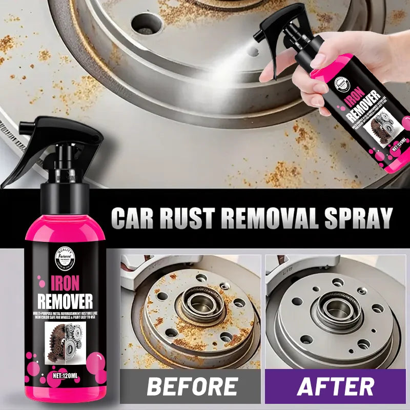 All-Purpose Rust Remover Spray 1PC- 120ML, Fast-Acting Iron Oxidation Eliminator, Restores Shine, Safe on Various Surfaces