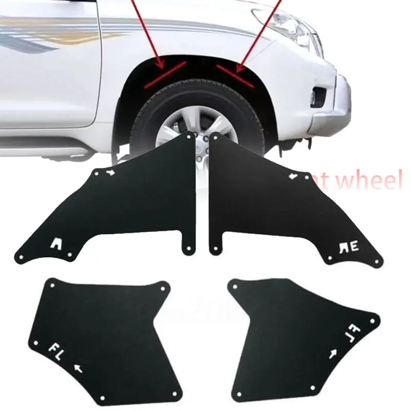 4x Front wheel Fender Seal For Toyota Prado LC150 LC120 2003-2018 Apron Fender Liner Seal Flap Splash Fender Car Accessories