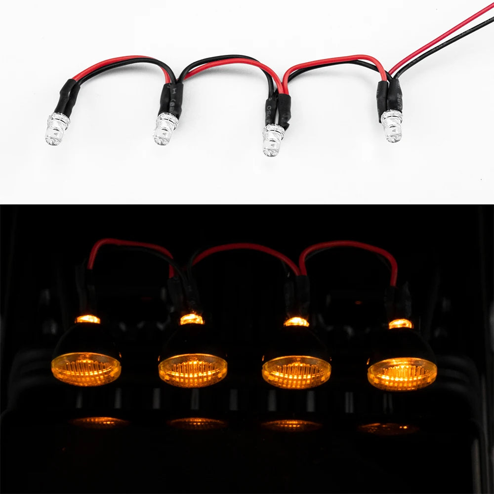AXSPEED RC Car Roof Light Front Bumper Lights for 1/18 HPI Venture HILUX Upgrade Accessories