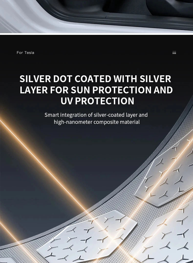 Sunroof Sunshade Cover for Porsche Taycan 2023-Present Nano Heat Insulation Anti-UV Colorful