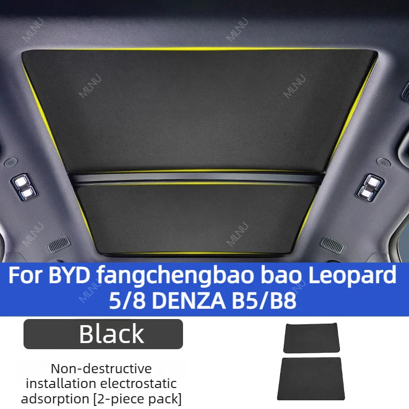 Sunroof Sunshade For BYD fangchengbao bao Leopard 5/8 DENZA B5/B8 2025 2026 Accessories UV-Block Heat-Insulation Anti-Glare