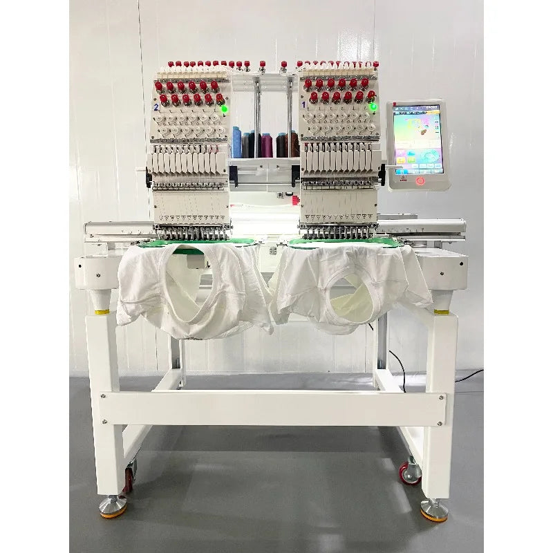 Computerized Embroidery Machine T-shirt Logo Cap Embroidery Industrial Grade Smart Motor High Speed for Home Business
