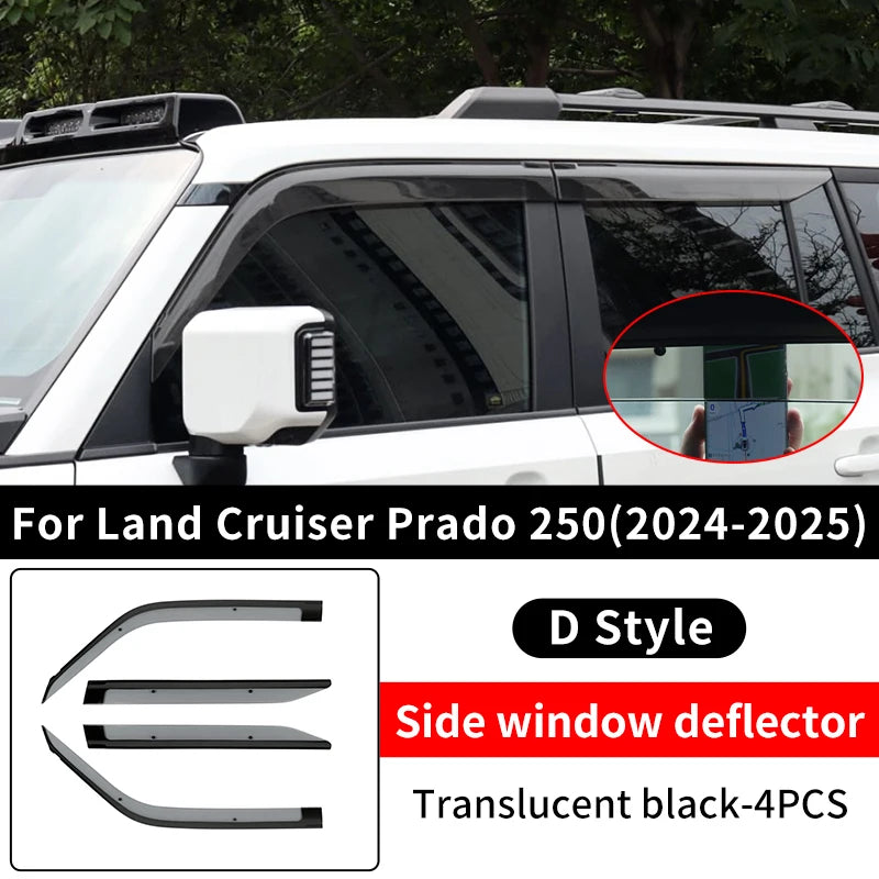 For Toyota Land Cruiser Prado LC 250 2024 2025,Lexus 550 gx Car Window Shelter from Rain Upgrade Exterior Decoration Accessories
