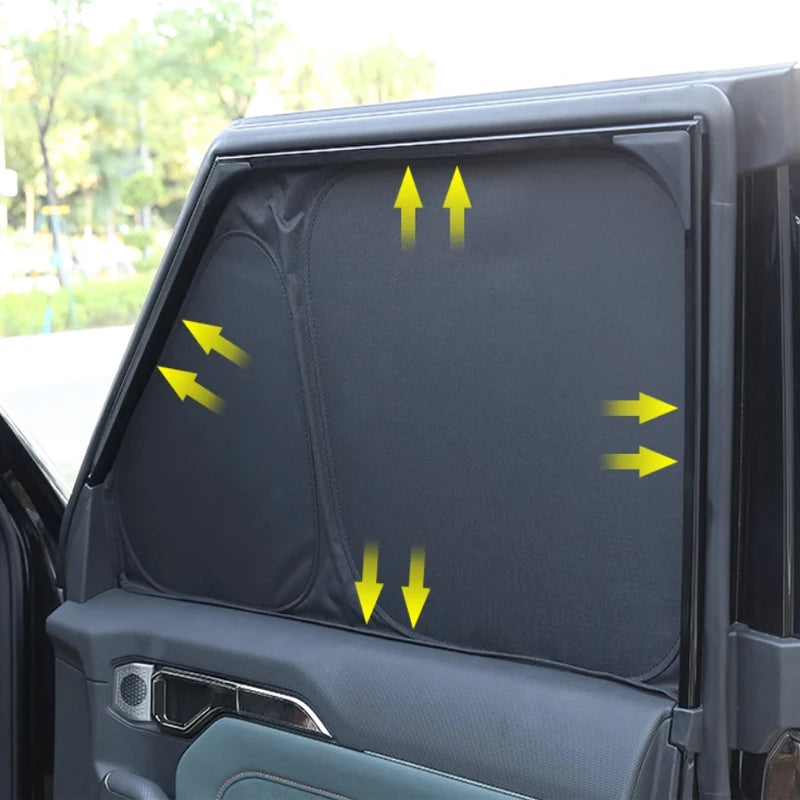 Car Black Window Privacy Sunshade For ROX 01 JISHI 2021-Present Auto Anti-UV Heat Insulation Protect Cover Interior Accessory