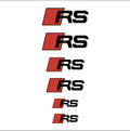6pcs/set Heat Resistance Caliper Decals Wheel Decor Vinyl Sticker For Audi Sline TT RS A4 B7 B8 B9 A3 8P 8V 8L A5 A6 A1 A7 A8 C6