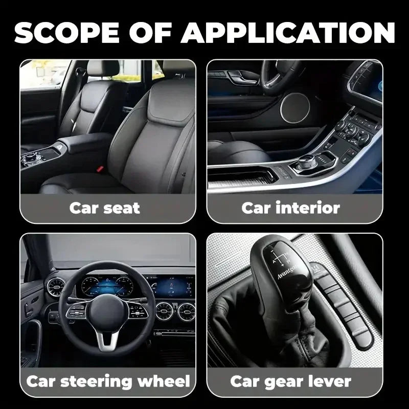 Car Steering Wheel Restoration Paste Black Plastic Parts Coating Enhanced Shine Restores Cracks Remove Scratches And Oxidation