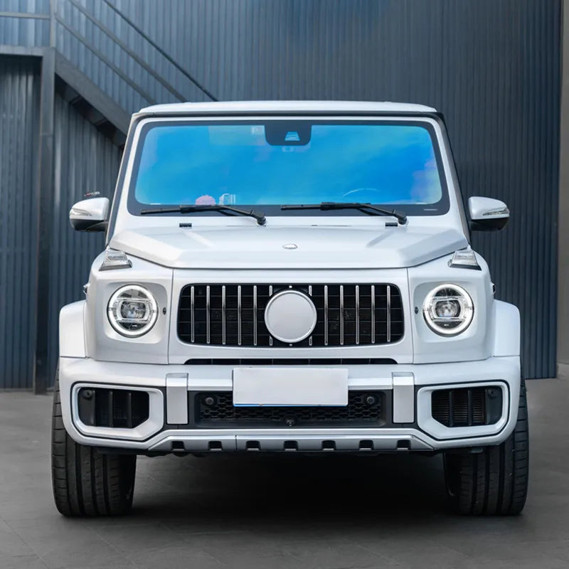 For Mercedes G Class 2019-2024 W464 G63 Upgrade 2025 W465 G63 Style Front Bumper Grille 3Pcs Facelift Exterior Mod Accessories