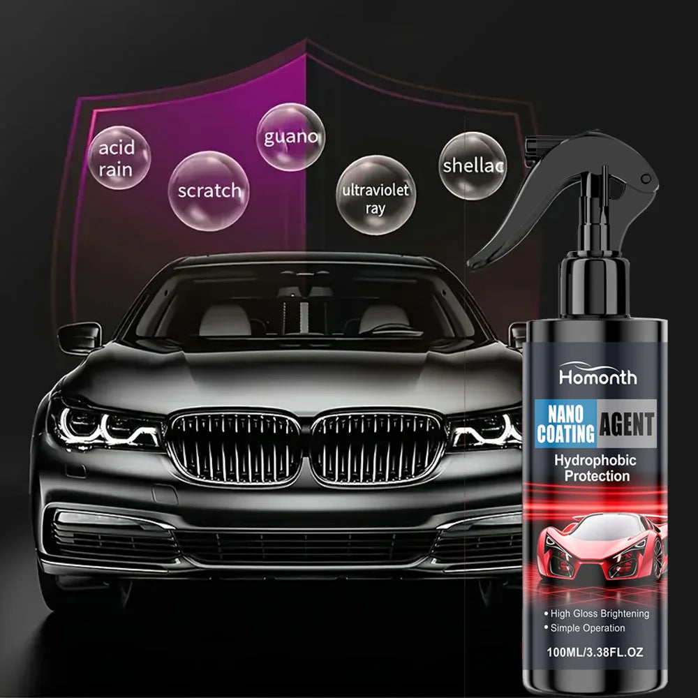 3in 1 Car Ceramic Nano Coating Liquid Coat Nano Crystal Hydrophobic Layer Polishing Paint Coating Agent - 3in 1 Car Polis