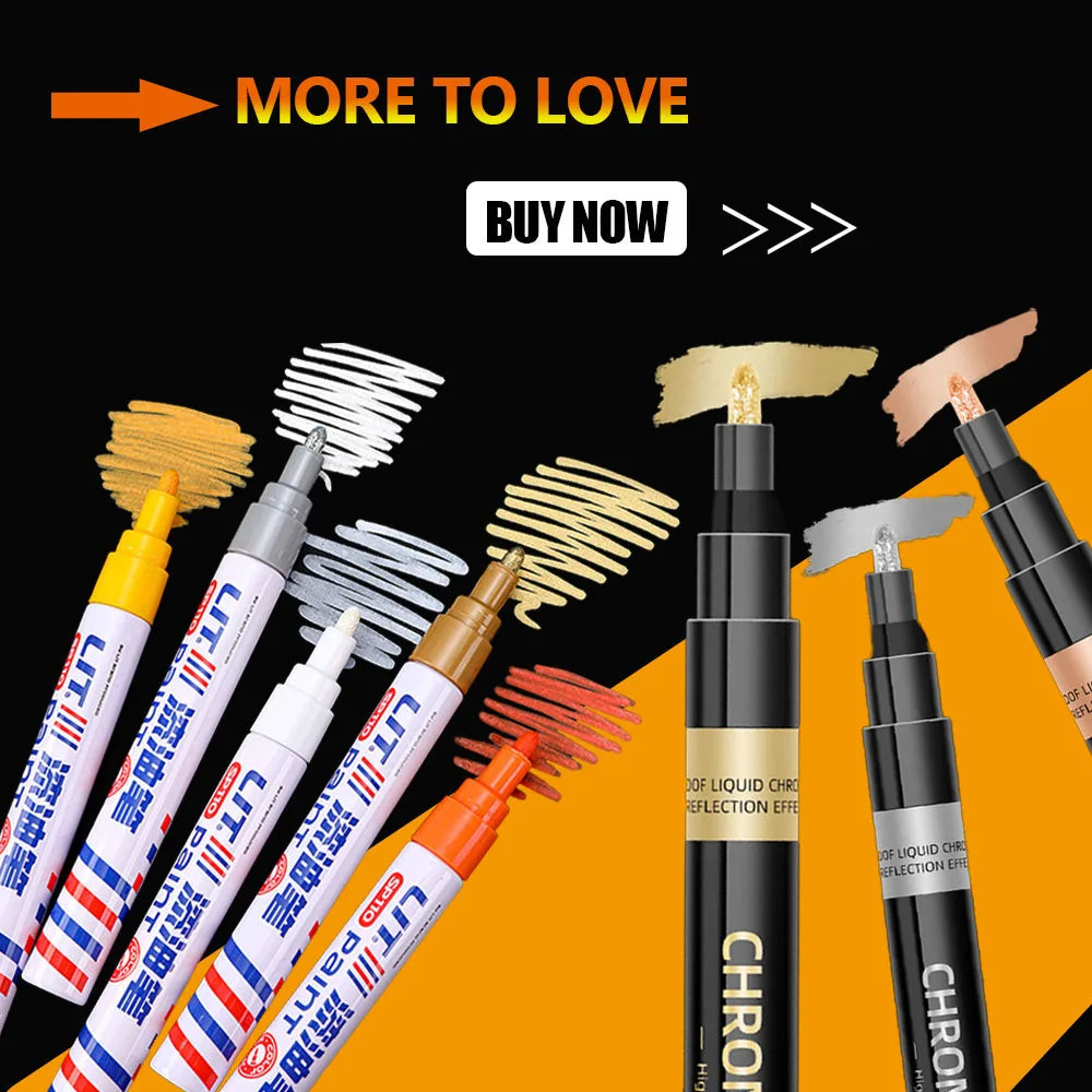 Car Scratch Repair Pen Auto Touch Up Paint Pen Fill Remover Vehicle Rubber Tyre CD Metal Permanent Paint Marker for Car Styling