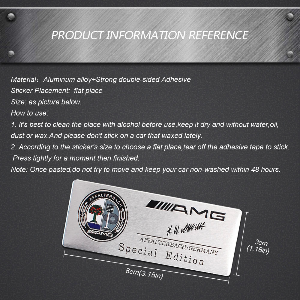 80x30mm Auto Side Window Badge Sticker for  Mercedes benz W203 W204 W205 W210 W211 W212 W463 W464 W164 W176 CLA CLS SL GLA