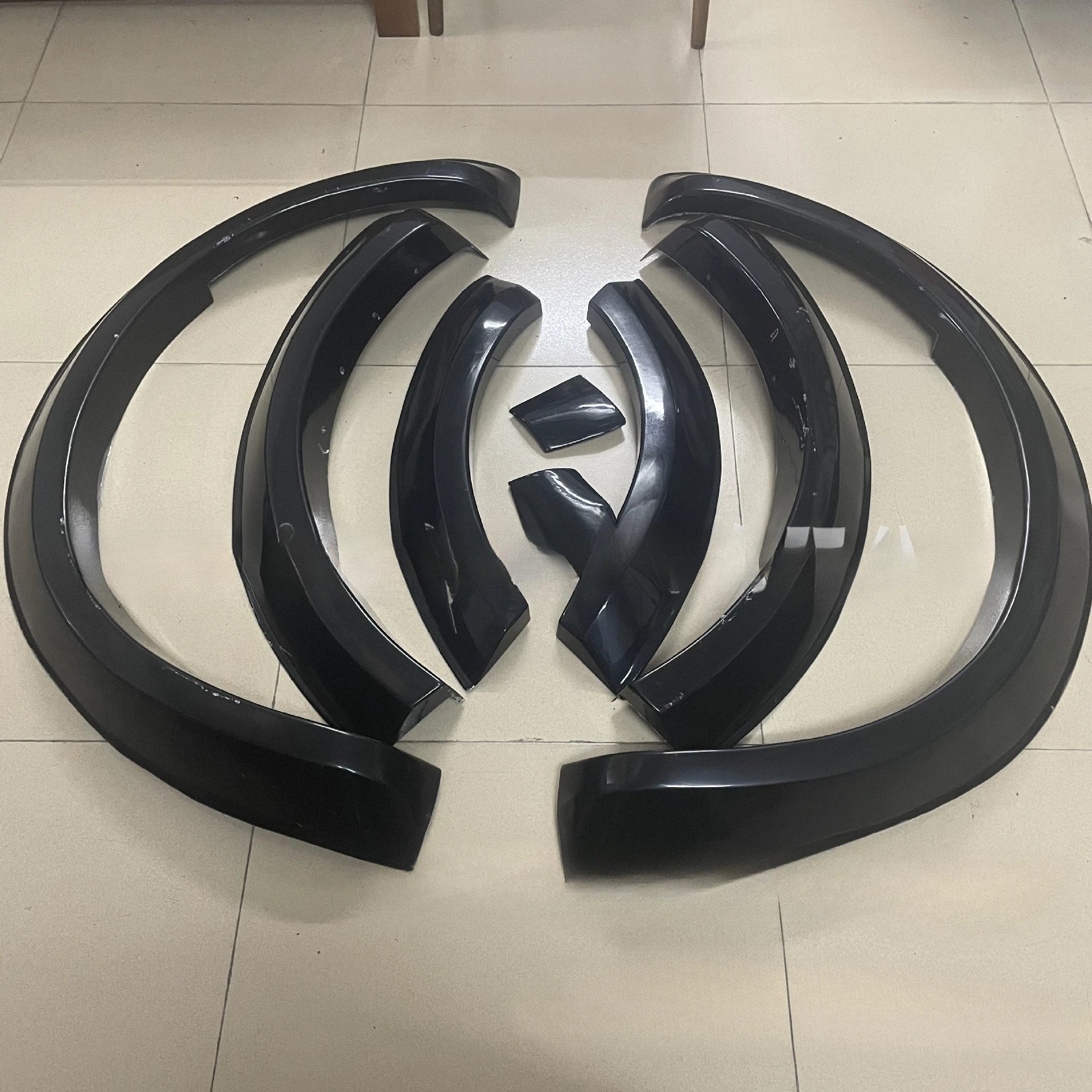For Toyota Hilux Rocco 2021 Model Car Modification, Original Car Widened Wheel Arches In Black