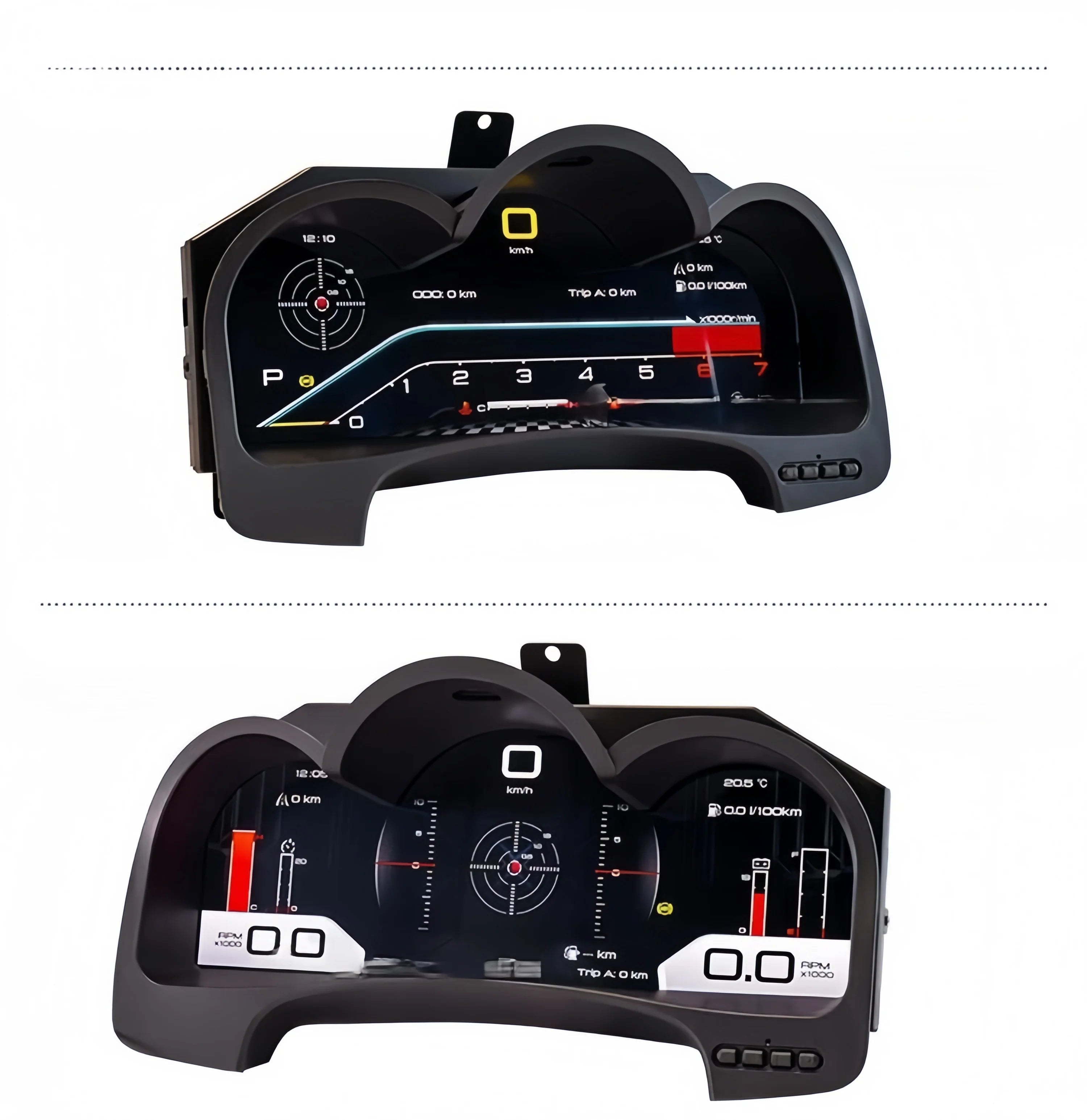 12.3 Inch LCD Car Digital Dashboard For Toyota Hilux VIGO FORTUNER 2005 2006 - 2014 2015 Years Panel Speedometer Virtual Cockpit