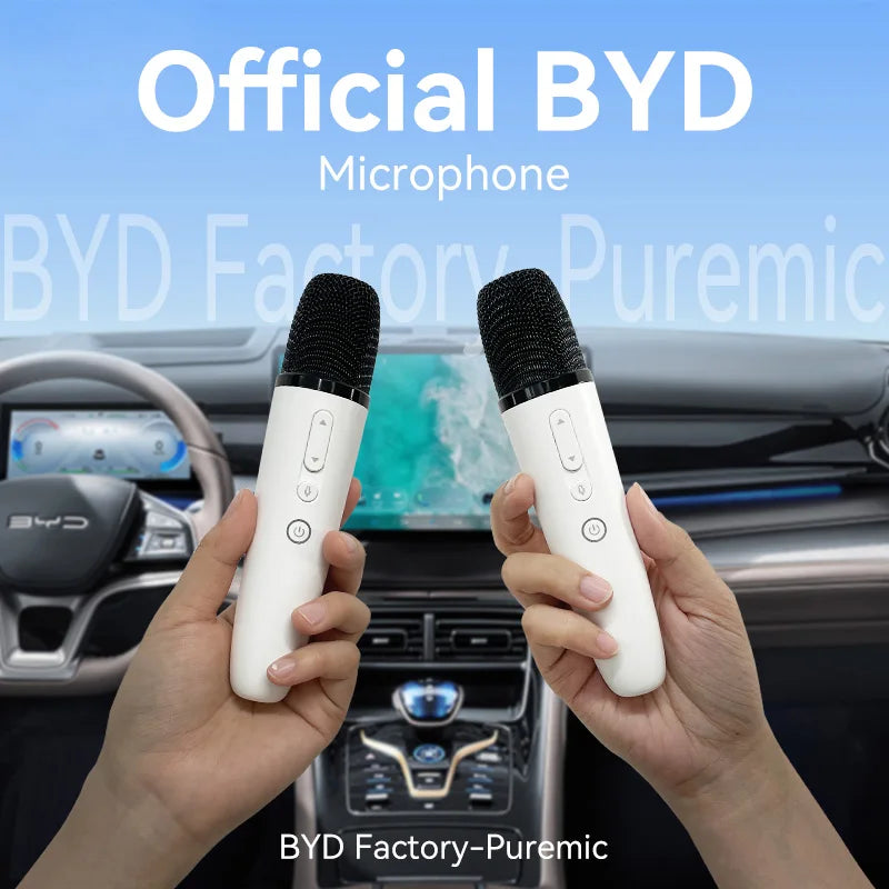 BYD Official Factory Car Microphone With Receiver, Karaoke Microphone for BYD All Models, Original Sale.