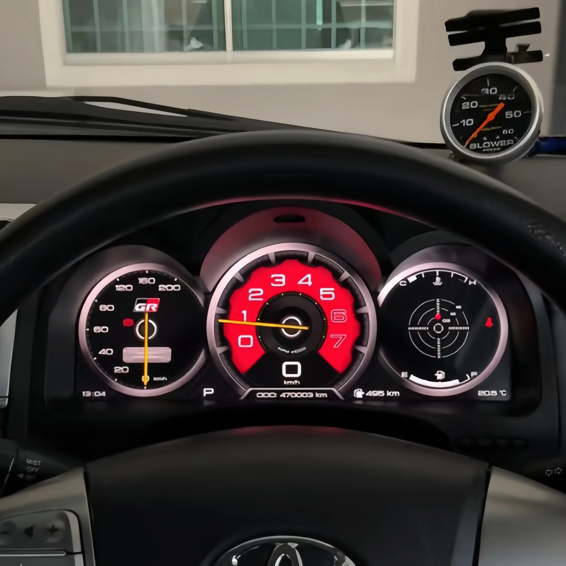 12.3 " Car LCD Digital Cluster For Toyota Hilux 2005 ~ 2015 Dashboard Virtual Cockpit Instrument Speed Meter LCD Screen