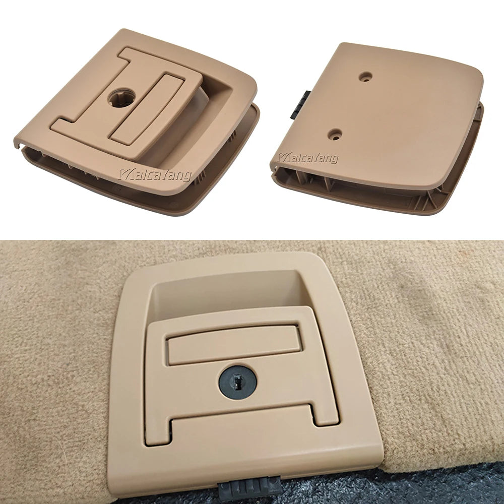 Car Rear Trunk Tail Cover Bottom Plate Mat Floor Carpet Trunk Handle Key Hole For BMW 5 SERIES E61 X5 X6 E70 E71 51476958161