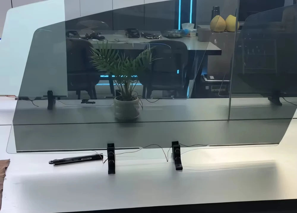Black PDLC Film For Electric Car Windows 0.45mm With Silicone Glue - Privacy Smart Film Switchable Smart Glass Film