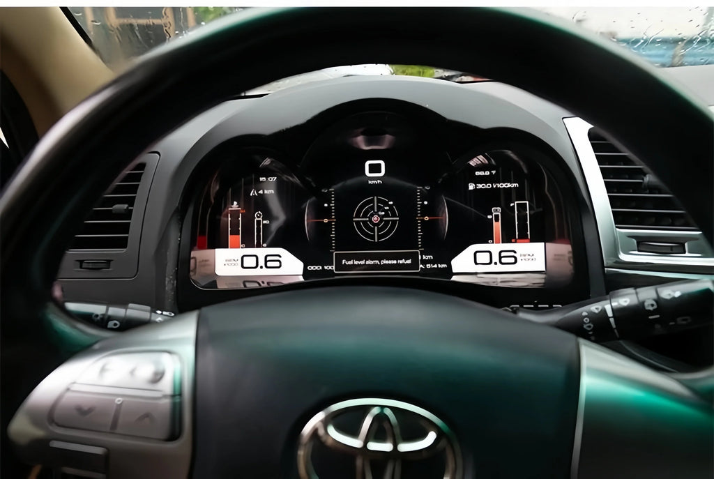 12.3 Inch LCD Car Digital Dashboard For Toyota Hilux VIGO FORTUNER 2005 2006 - 2014 2015 Years Panel Speedometer Virtual Cockpit