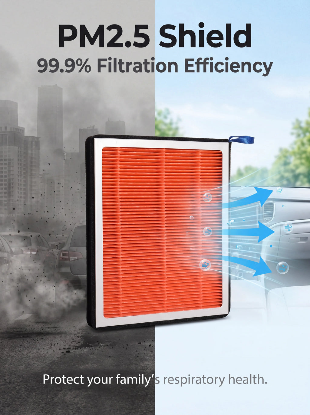 For Toyota Hilux Cabin Filter Air Filter Activated Carbon Air Conditioning Filter with Fragrance to Purify Car Cabin Air