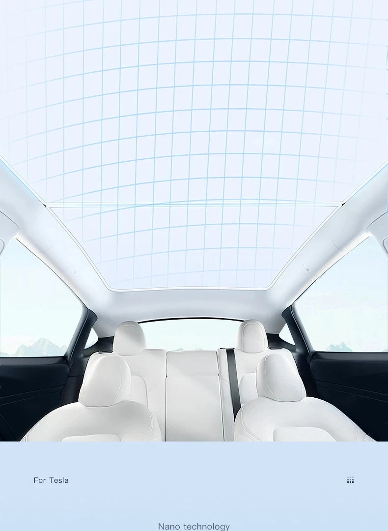 Sunroof Sunshade Cover for Porsche Taycan 2023-Present Nano Heat Insulation Anti-UV Colorful