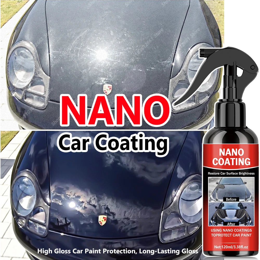 Graphene Nano Ceramic Car Coating Kit - Universal Professional Car Beauty, High Gloss Car Paint Protection, Long-Lasting Gloss