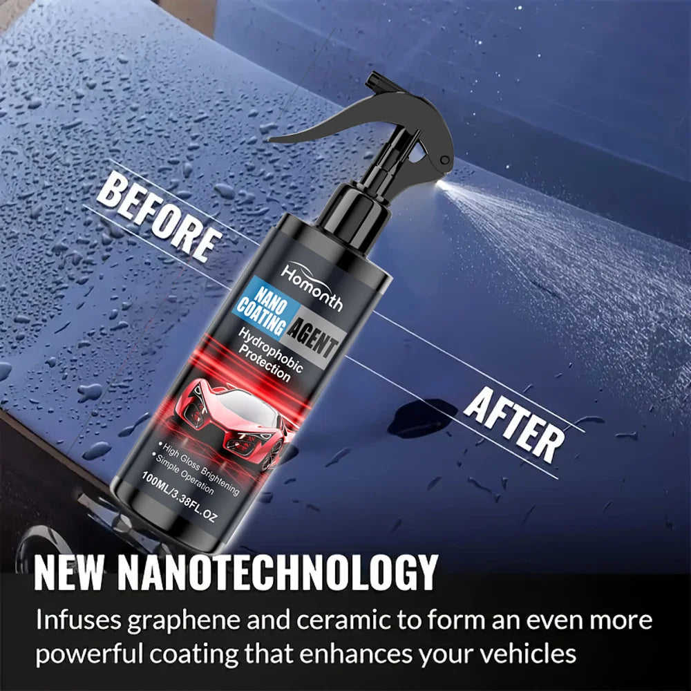 3in 1 Car Ceramic Nano Coating Liquid Coat Nano Crystal Hydrophobic Layer Polishing Paint Coating Agent - 3in 1 Car Polis