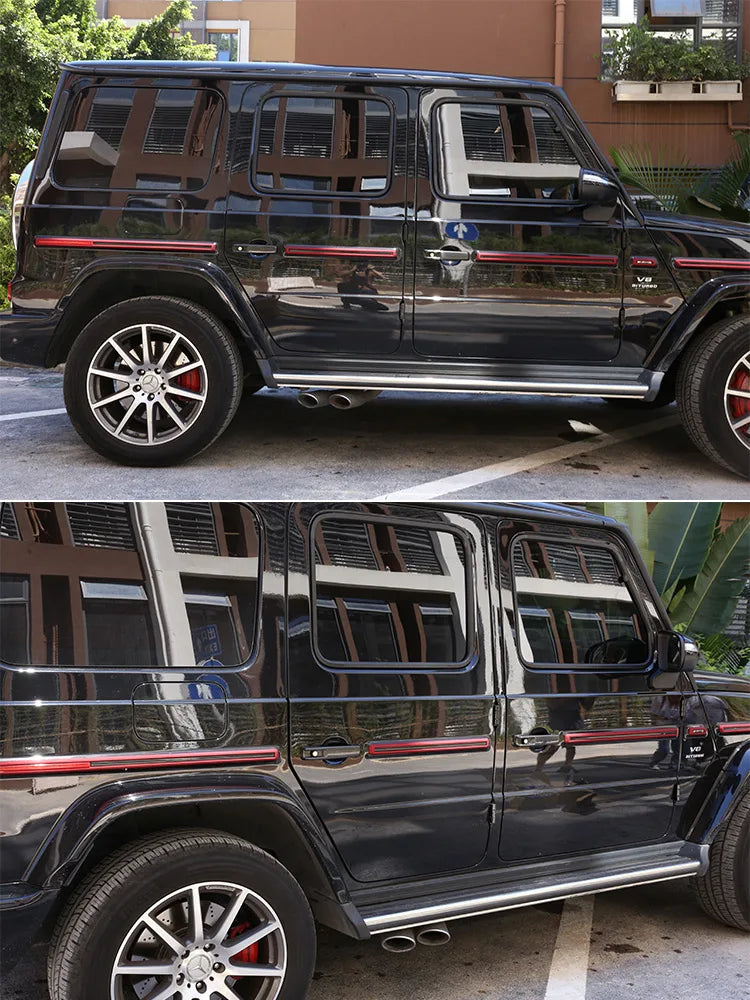 10 Pcs/Set ABS Car Side Door Body Molding Strips Cover Trim For Mercedes Benz G Class W464 2019-2025 Car Exterior Accessories