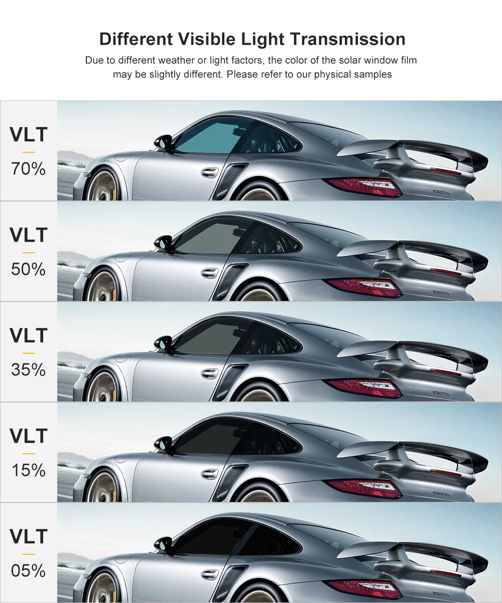 50cmX300cm IR100% Nano Ceramic Film Super Quality High Heat Resistant Car Glass Solar Tint Window Films Protective