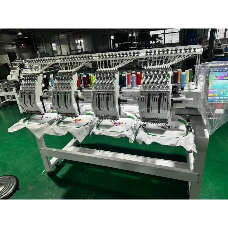 Computerized Embroidery Machine T-shirt Logo Cap Embroidery Industrial Grade Smart Motor High Speed for Home Business