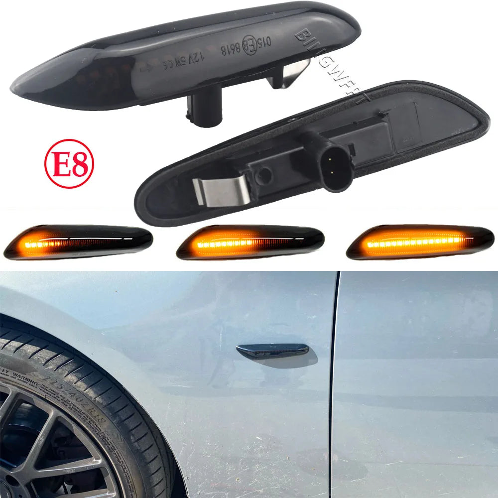 High Quality Dynamic LED Fender Light Side Marker For BMW E60 E61 E90 E91 E87 E81 E83 E84 E88 E92 E93 E82 E46 1 3 5