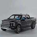 1:20 Ford Raptor F150 Pickup Truck Toy Car Model Alloy Diecast Doors Opened Pull Back Sound Light Scale Model Car Toys For Boys