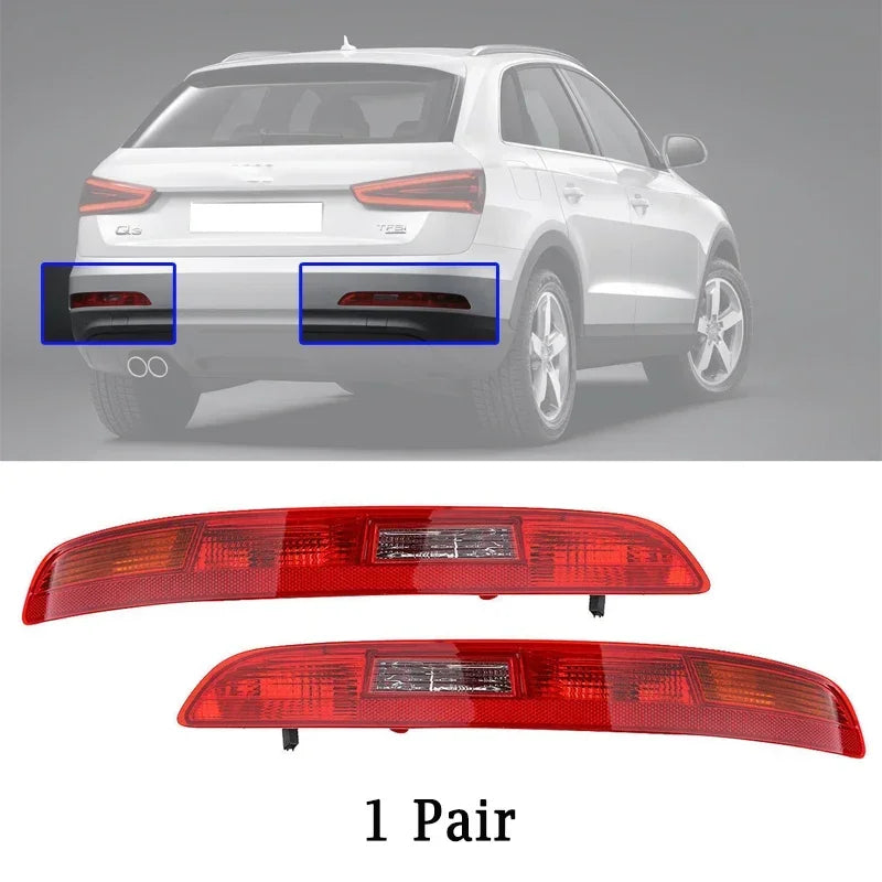Car Rear Bumper Brake Light Tail Warming Turn Signal Reflector Lamp New For Audi Q3 2011-2015 Q3 2016-2018 8U0945095 8UD945096