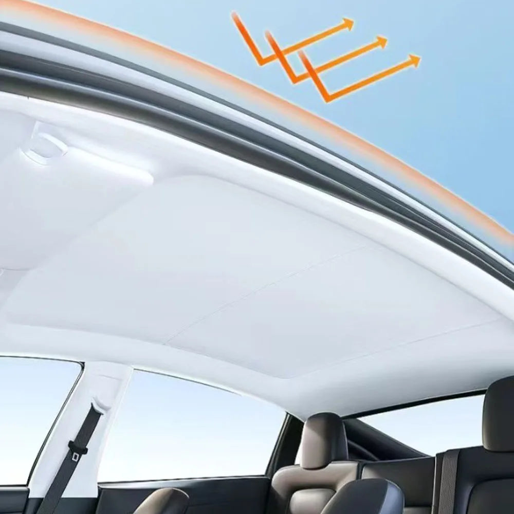 For JISHI Polestones 01 ROX 01 Electrostatic Adsorption Sunroof Heat Insulation Sunshade Curtain Rapid Cooling Car Roof Canopy