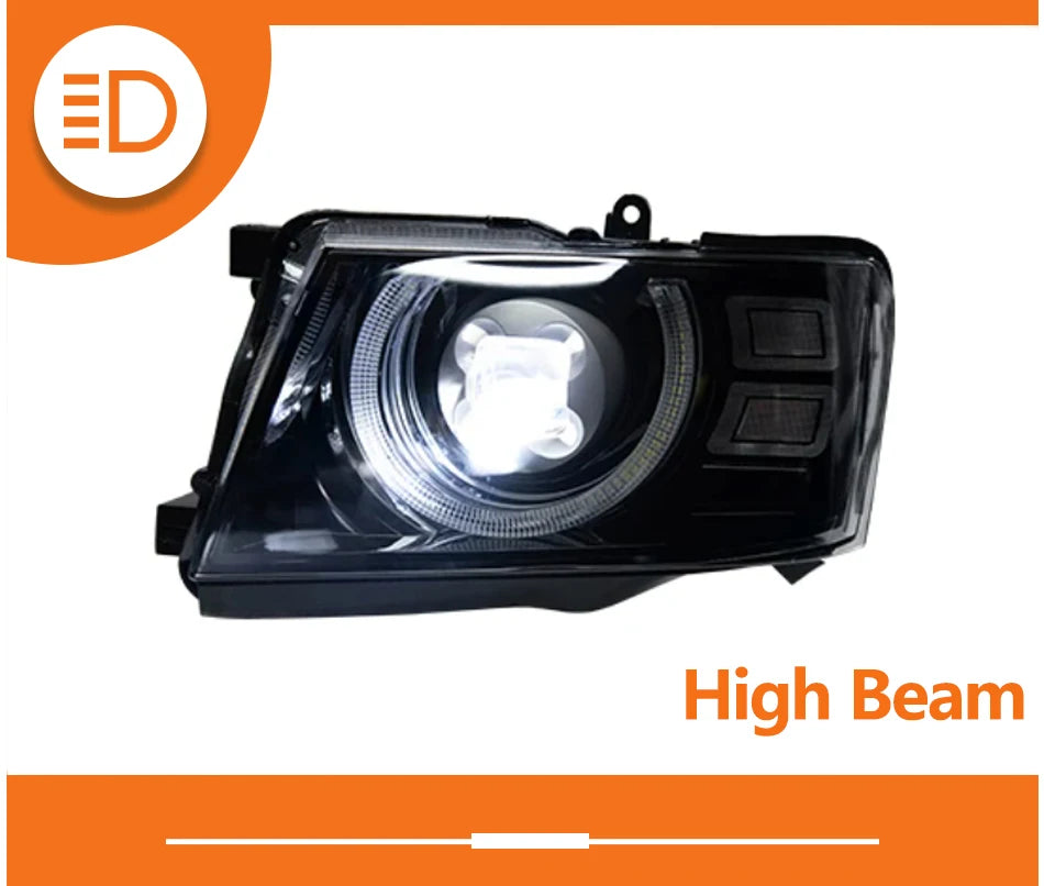 LED Auto Headlight Assembly For Nissan Patrol Y61 2005-2013 Upgrade Plug and Play Projector Lens Car Front lamps Accessories