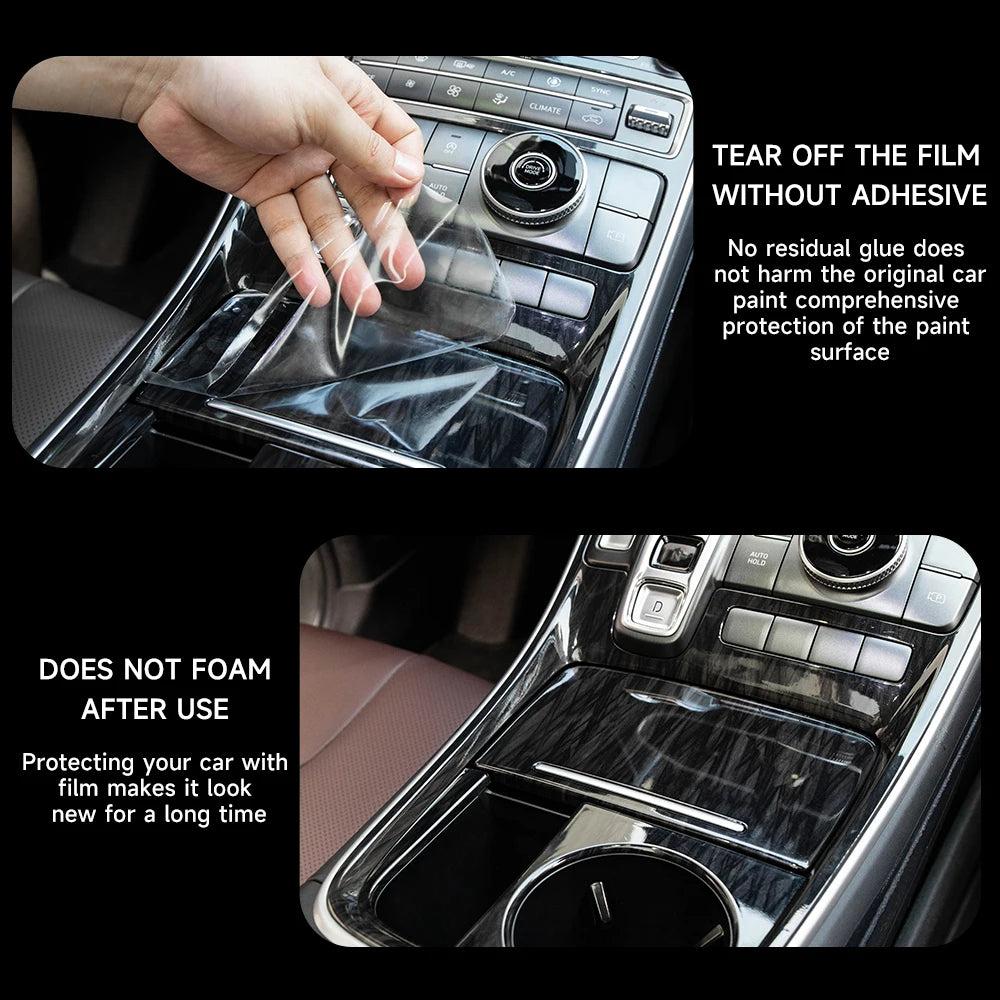 For Nissan Patrol Armada 2025 2026 PPF Protection Film Transparent TPU LCD Navigation Gear Panel Center Console Car Accessories